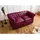 Massivmoebel24 Couch Leder 2-Sitzer Rot