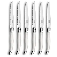 Pradel Essentiel RUSTIC Steakmesser-Set 6-tlg. cremefarbend