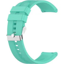 König Design Sport Ersatz Armband für Huawei Watch GT 3 46 mm Silikon Band Loop, Farbe:Blau Rose Gold - Grün