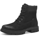 Jana Tamaris COMFORT Damen Winterstiefeletten zum Schnüren Gefüttert Wasserabweisend, Schwarz (Schwarz Nubuk), 39 EU
