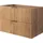 Rodan | Waschbeckunterschrank - 80cm | Braun matt - Eiche | B/H/T 80/57/46cm | 2 Softclose-Schubladen | Badezimmerschränke, Badmöbel, Unterschränke - Braun