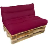 nyvi Palettenkissen 120 x 80 x 40 cm beere 2-tlg.