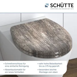Schütte WC-Sitz Old Wood Duroplast Braun