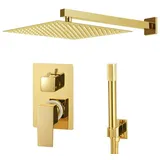 vidaXL Duschsystem Edelstahl 201 Golden - Vidaxl