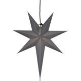 STAR TRADING Weihnachtsstern Ozen von Star Trading, 3D Papierstern Weihnachten in Grau, Dekostern zum Aufhängen mit Kabel, - anthrazit