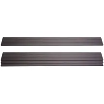 MCW Windschutz 180 x 100 cm Anthrazit WPC 4 St.