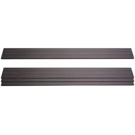 MCW Windschutz 180 x 100 cm Anthrazit WPC 4 St.