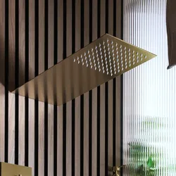 Duschkopf zur wandmontage | satiniertes Gold – Lyra