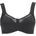 Clara Soft-BH bügellos Komfort-Träger für Damen 001SCHWARZ 75F