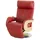 HIMOLLA Ledersessel 7818 ¦ rot ¦ Maße (cm): B: 75 H: 112 T: 87