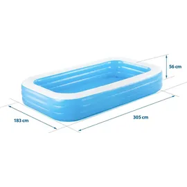 OEM Aufblasbarer Familienpool 305 x 183 x 56 cm (54009)