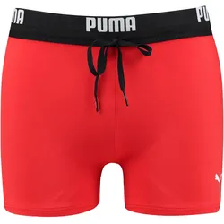 PUMA Herren Badehose Badeshorts Logo Swim Shorts Trunk 100000028 ROT XS