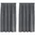 vidaXL Verdunkelungsvorhänge 2 pcs Hellgrau 140 x 140 cm