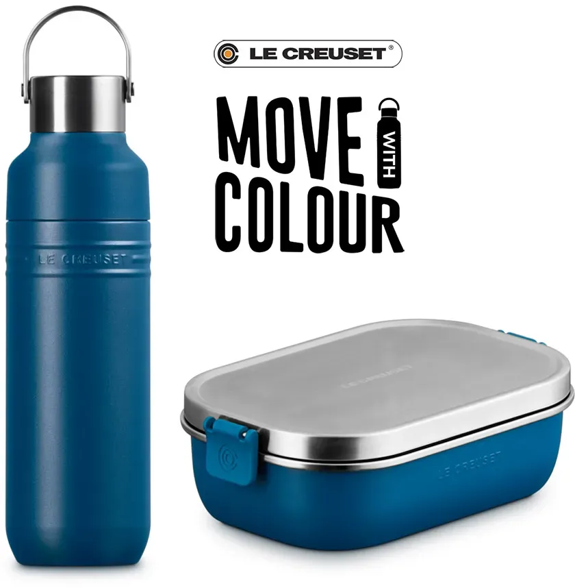 Le Creuset On the Go Kids-Set To-Go Deep Teal 2-tlg.