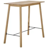 Stolkom Bartisch Eiche Holz, Metall, Eiche, massiv, rechteckig, eckig, 60x104x120 cm, Esszimmer, Tische, Stehtische