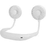 Tragbarer Usb-nackenventilator Mit 3 Geschwindigkeitsstufen, Weiß, Für Büro, Zuhause Und Reisen