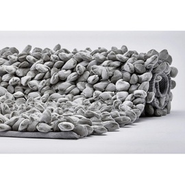 Aquanova Badematte Rocca, Grau, Textil, Uni, quadratisch, 60x60 cm, für Fußbodenheizung geeignet, rutschfest, Badtextilien, Badematten