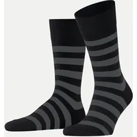 Falke Sensitive Mappd Line Sneakersocken Schwarz/Grau 43-46