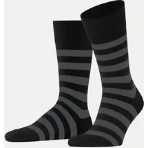 Falke Sensitive Mappd Line Sneakersocken Schwarz/Grau 43-46