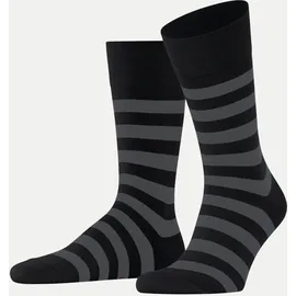 Falke Sensitive Mappd Line Sneakersocken Schwarz/Grau 43-46