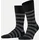 Falke Sensitive Mappd Line Sneakersocken Schwarz/Grau 43-46