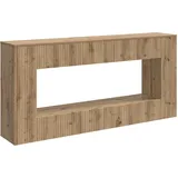 vidaXL Artisan-Eiche Konsolentisch 155 x 29 x 74 cm Beige