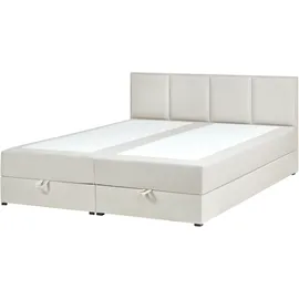 Beliani Baronet 180 x 200 cm Cremeweiß