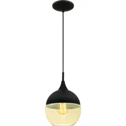 Westinghouse Pendelleuchte Art Déco Schwarz mit 1 Lampe