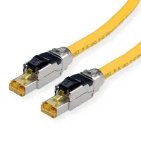 Roline Patchkabel Cat.8 (Class I), LSOH, PoE, Massivdraht, gelb, 3 m
