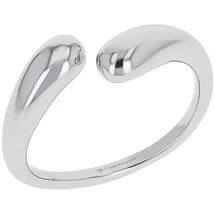 Tom Tailor Damen Fingerring aus Edelstahl silber, silber, Gr. 56/18