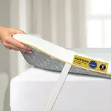 Brightr® Matratzentopper 200x200 cm H1/H2 – 2-in-1 Wende Topper, wählen Sie Ihre Härtegrad – Linderung bei Rücken-, Hüft- und Schulterschmerzen – WaveComfortTM- und FortiCellTM-Technologie