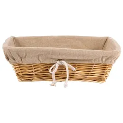 Olympia Brotkorb Weide mit Futter 31,5 x 23cm