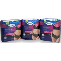 30x TENA Silhouette Hüfthohe Unterwäsche Gr. L Inkontinenz Pants black 1,17€/st