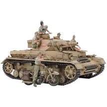 TAMIYA 300025208 - Dt. PzKpfw.IV Ausf.F m. Krad DAK 1:35