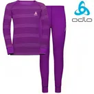 Odlo Thermounterhose SET für Kinder, WARM, Skiunterwäsche lila