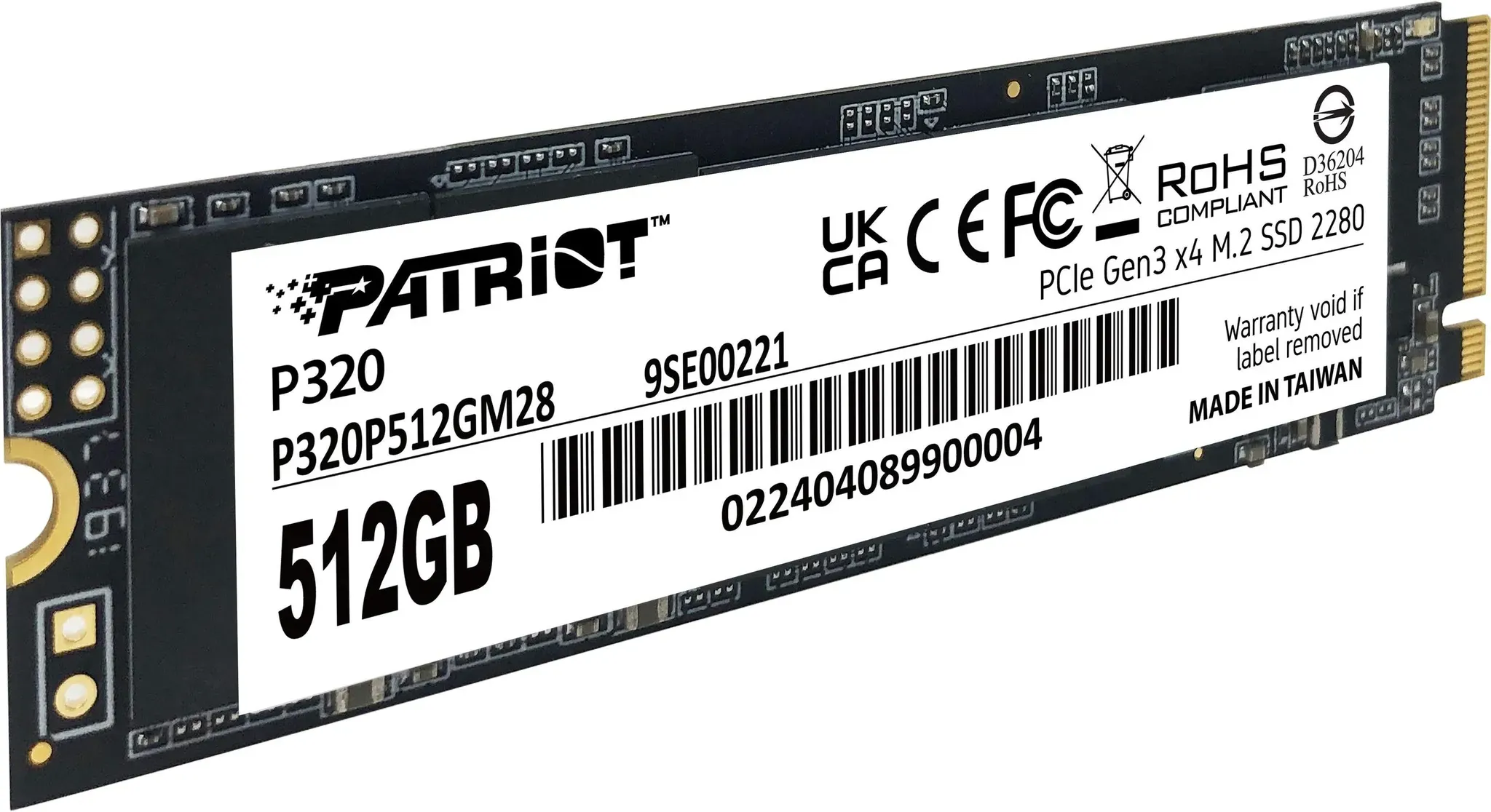 patriot p320 ssd 512 gb