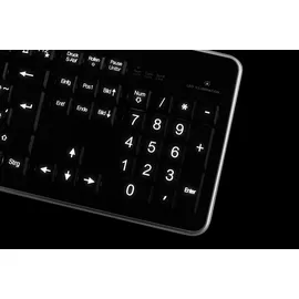 Lacerto Deutsche Tastatur mit Beleuchtung DE