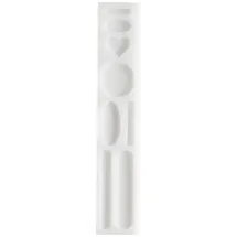 Rico Design Silikon Gießform Haarspangen und Broschen / Außenmaß Silikonform 4 x 21,5 cm