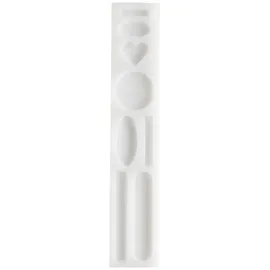 Rico Design Silikon Gießform Haarspangen und Broschen / Außenmaß Silikonform 4 x 21,5 cm