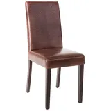 Bolero Esszimmerstühle Kunstleder antikbraun (2 Stück)