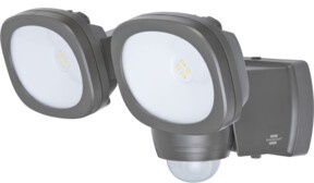 Batterie LED Strahler LUFOS 420 mit Infrarot-Bewegungsmelder IP44 2x240lm