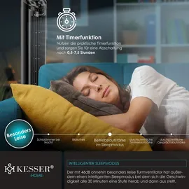 Kesser Turmventilator schwarz