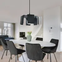 Sollux Lighting Schwarze Pendelleuchte Wohnzimmerlampe hängend modern Pendelleuchte schwarz