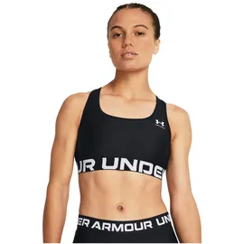 Under Armour HeatGear Armour Mid Support Sport-BH Damen 001 black/white S