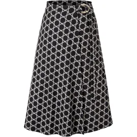 Aniston SELECTED Wickelrock Damen Blau/Grau Bedruckt 46