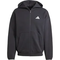 adidas Future Icons Small Logo Full-Zip Hoodie, Black, XXL