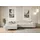 altdecor Ecksofa Cord mit Schlaffunktion 2-Sitzer Creme
