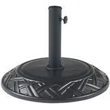 casa.pro Schirmständer Bisegna Beton Ø 50 x 7 cm Schwarz