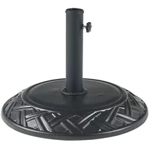 casa.pro Schirmständer Bisegna Beton Ø 50 x 7 cm Schwarz