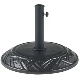 casa.pro Schirmständer Bisegna Beton Ø 50 x 7 cm Schwarz